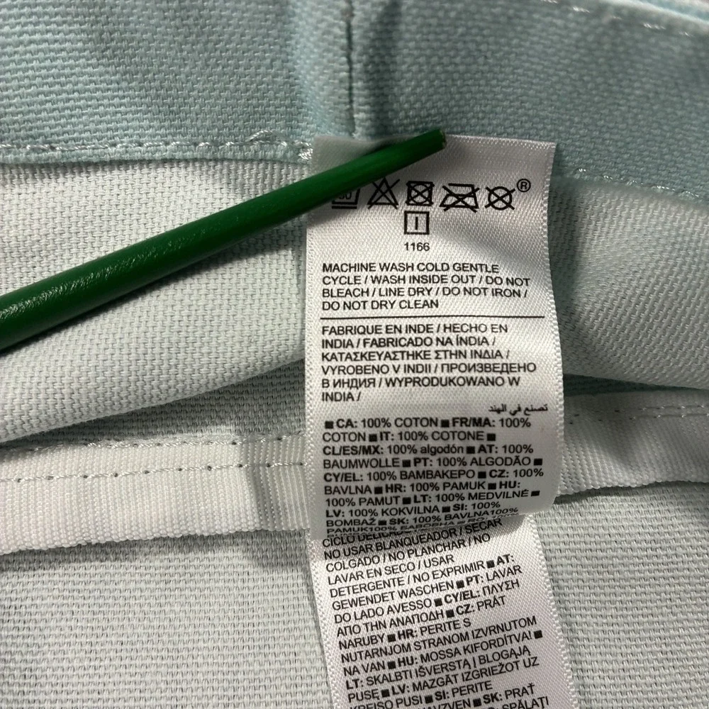 NWT Athleta Blue Ombré Large Cotton Canvas Tote Bag Coastal Casual Sporty Chic
